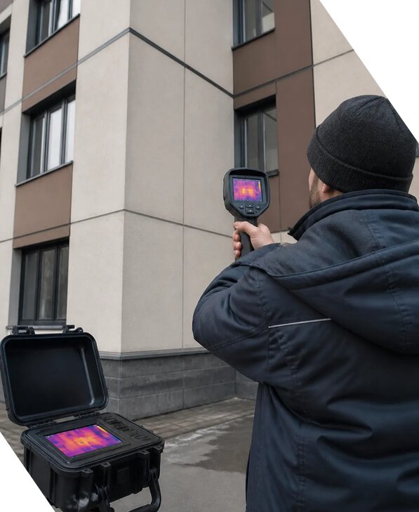 Тепловизионное обследование зданий и сооружений в Сафонове